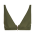 Luna Triangle Bikini Top, Green