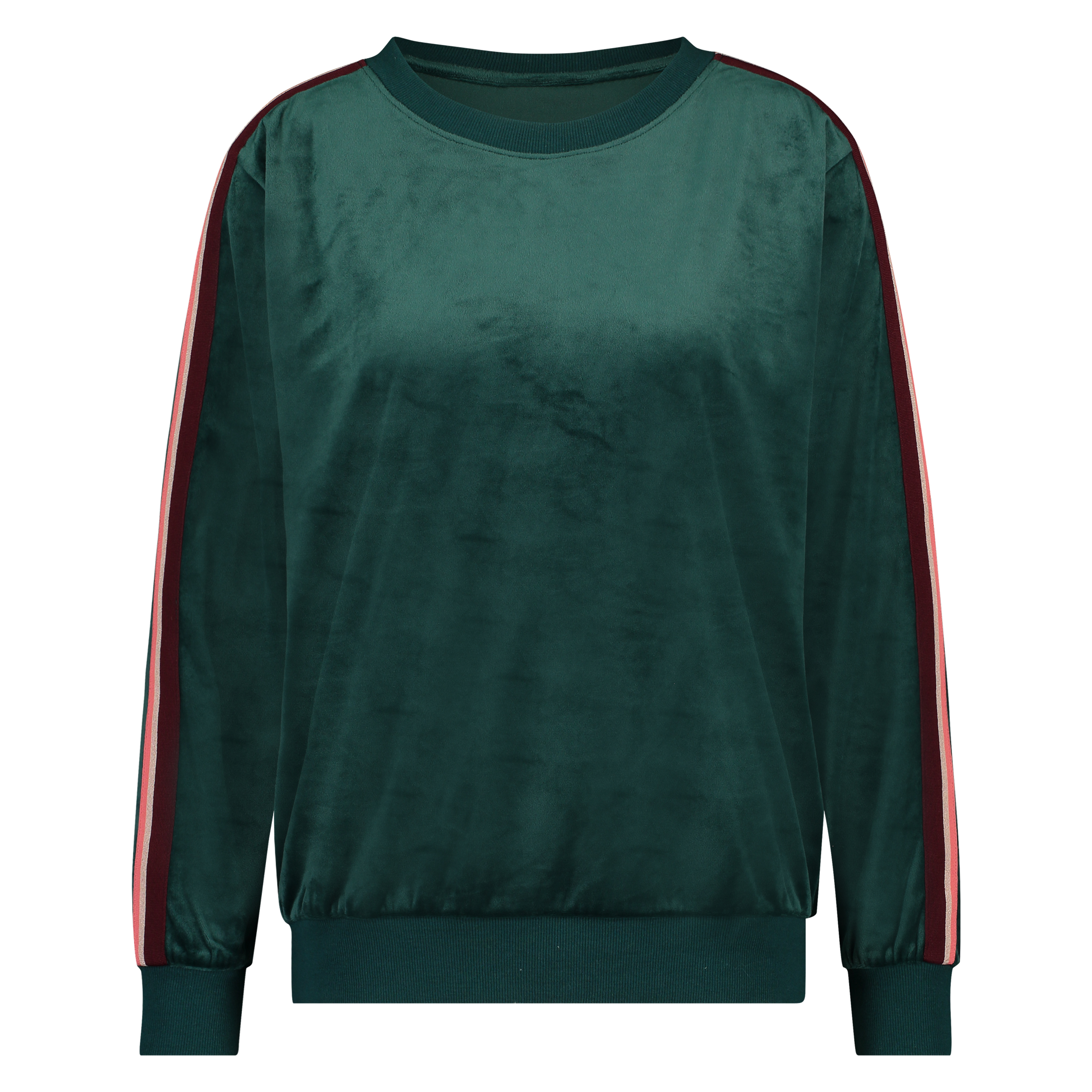 Striped Velvet Top, Green, main