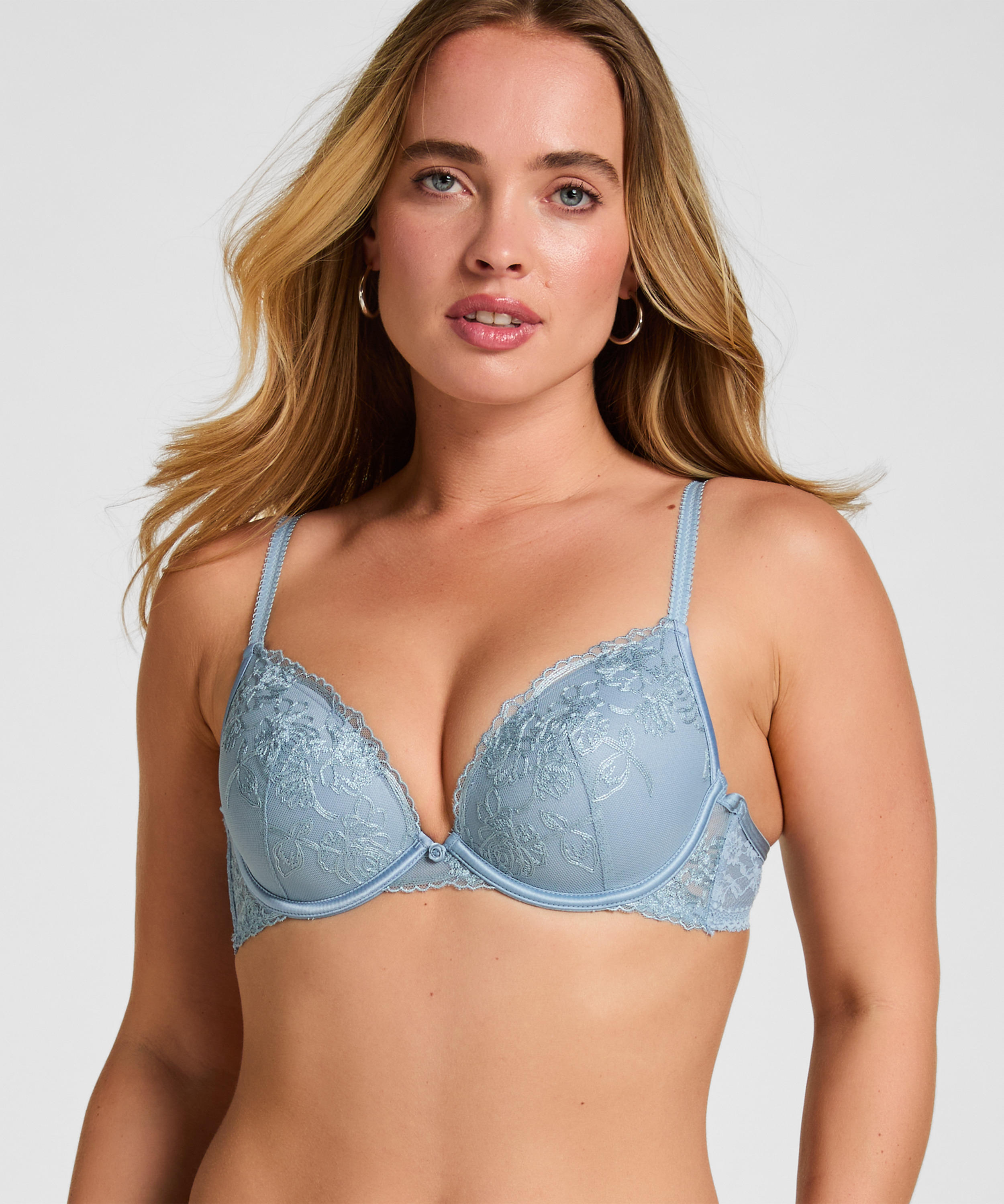 Padded Underwired Bra Nola, Blue, main