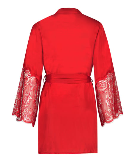Kimono Satin Lace, Red