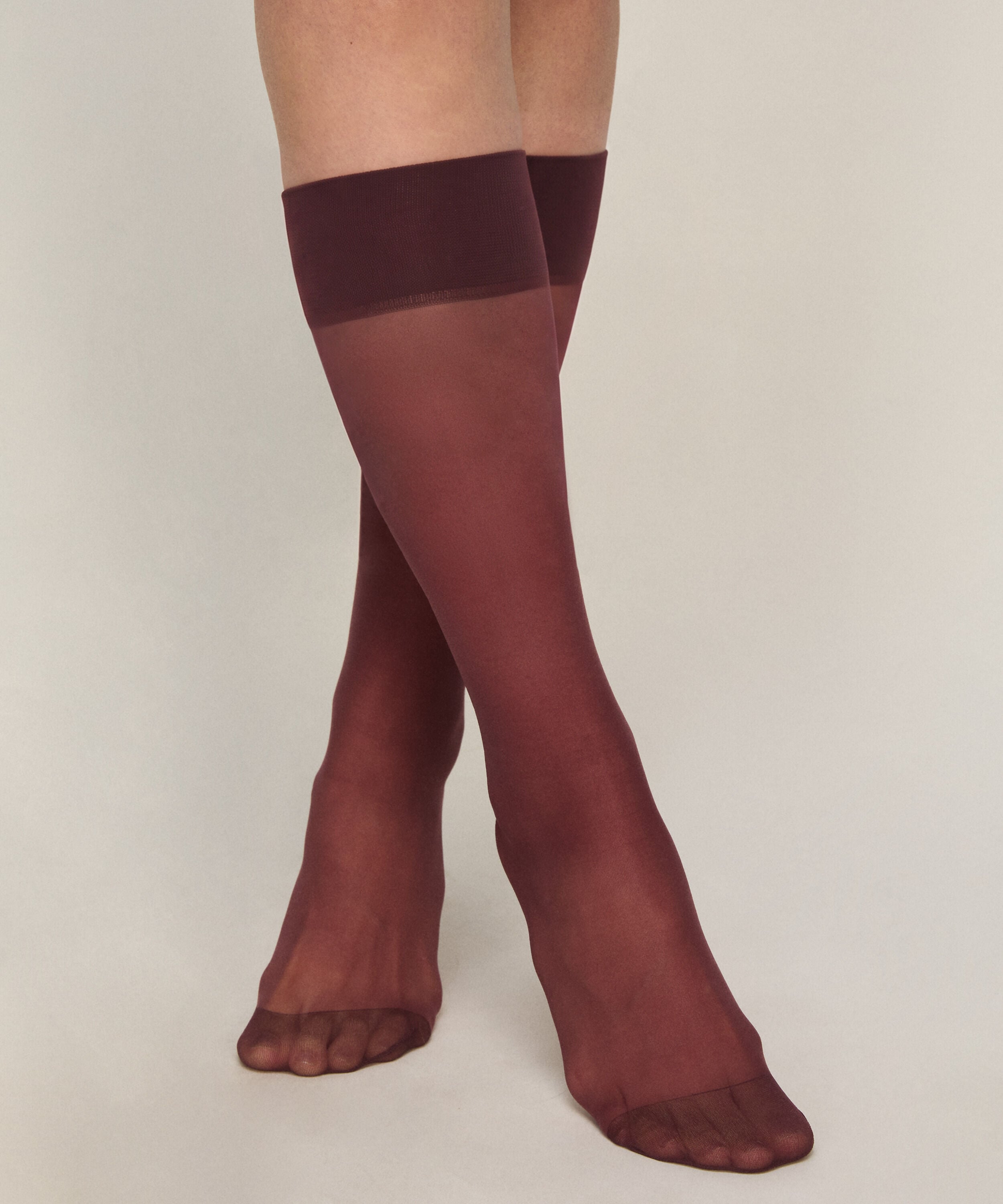 Sheer Socks Back Seam, Purple