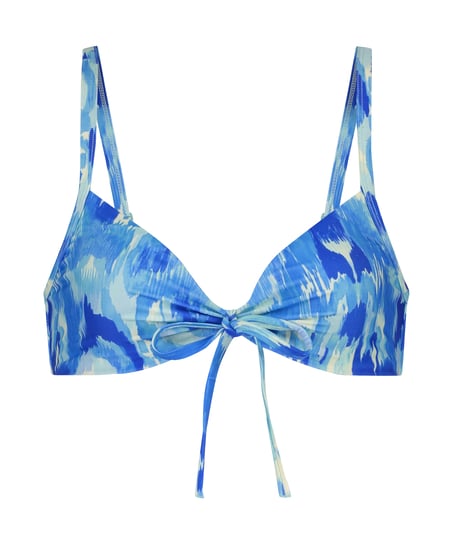 Paraguay Bikini Crop Top, Blue