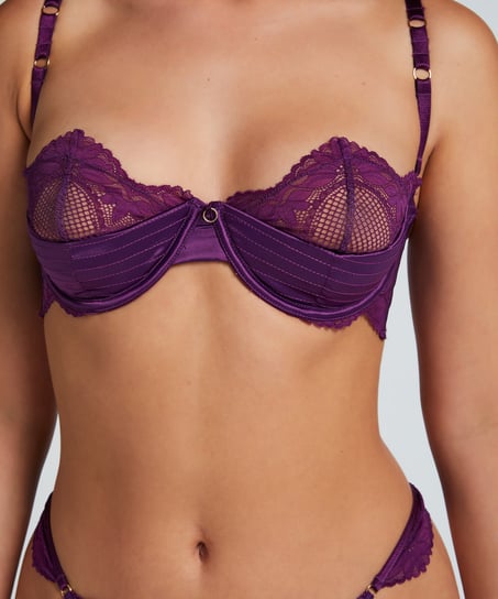 Half-Padded Cup Underwired Bra Belladonna, Purple