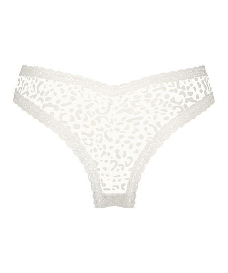 Zena V-shaped Brazilian, White