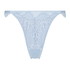 Violet High Leg Thong, Blue