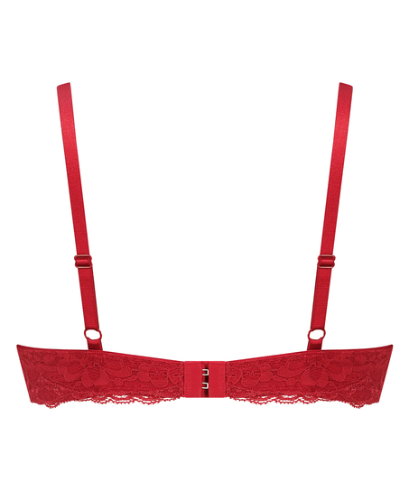 Marine Padded Underwired Bra, Red