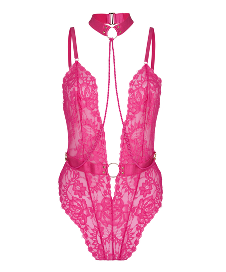 Private Brandy body open crotch, Pink