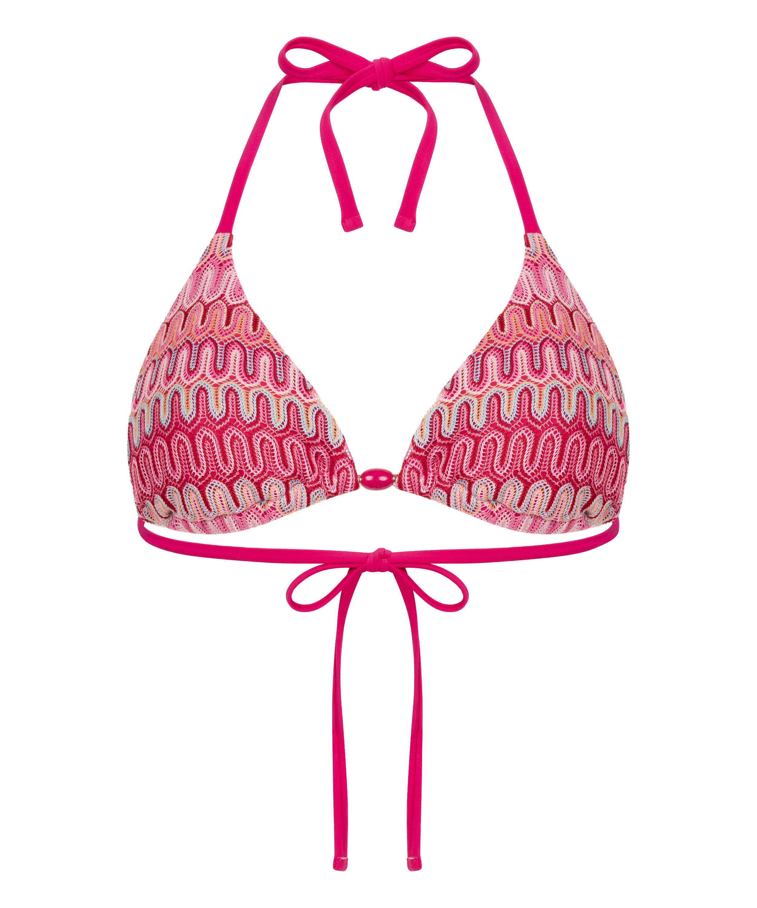 Cali Triangle Bikini Top, Pink