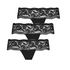 Florence 3-pack boxer thongs, Black