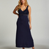 Nora Lace Long Slip Dress, Blue
