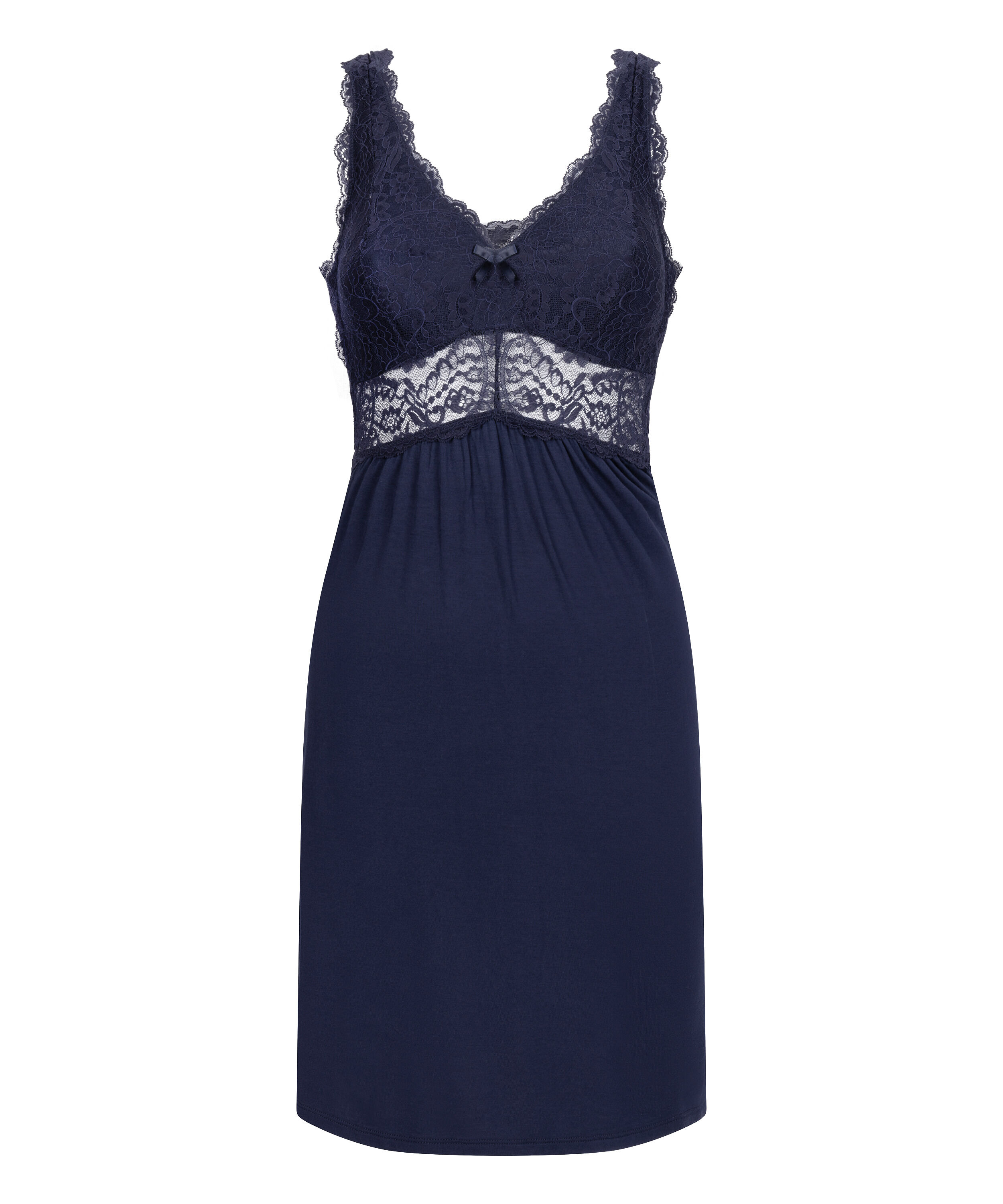 Nora Lace Slip Dress, Blue