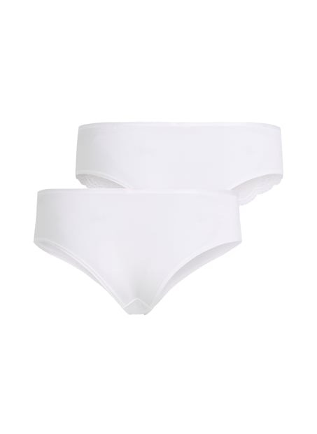 2-pack of Angie Brazilian knickers, White