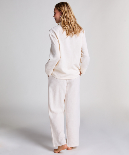 Muslin Pants, White