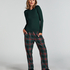 Flannel Pyjama Pants, Green