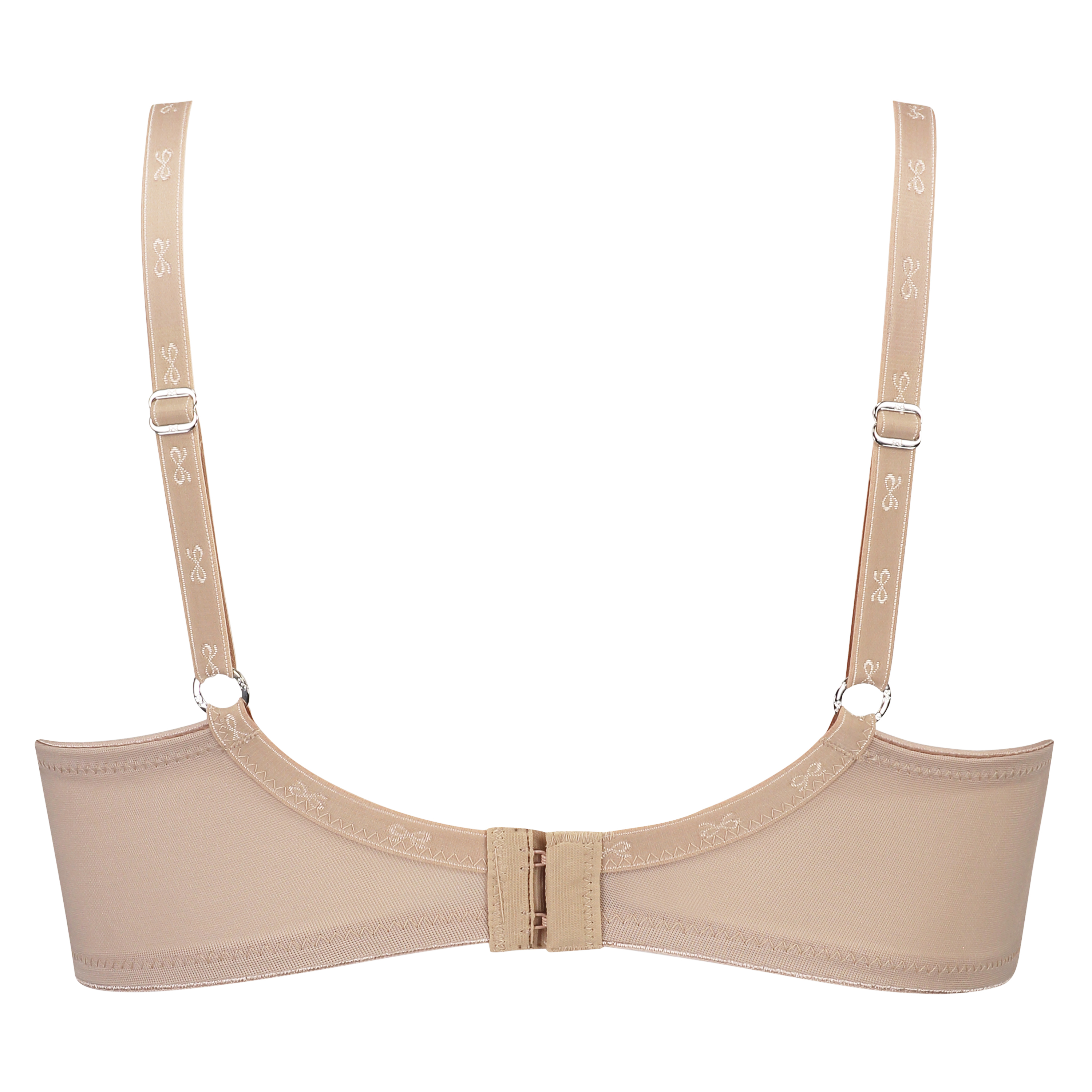 Non-Padded Underwired Minimizer Bra, Beige, main