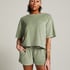 Velvet Pocket shorts, Green