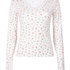 Ribbed Pyjama Top, White