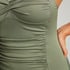 Shaping Scallop Swimsuit, Green
