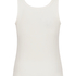 Singlet Brushed Jersey Rib, White