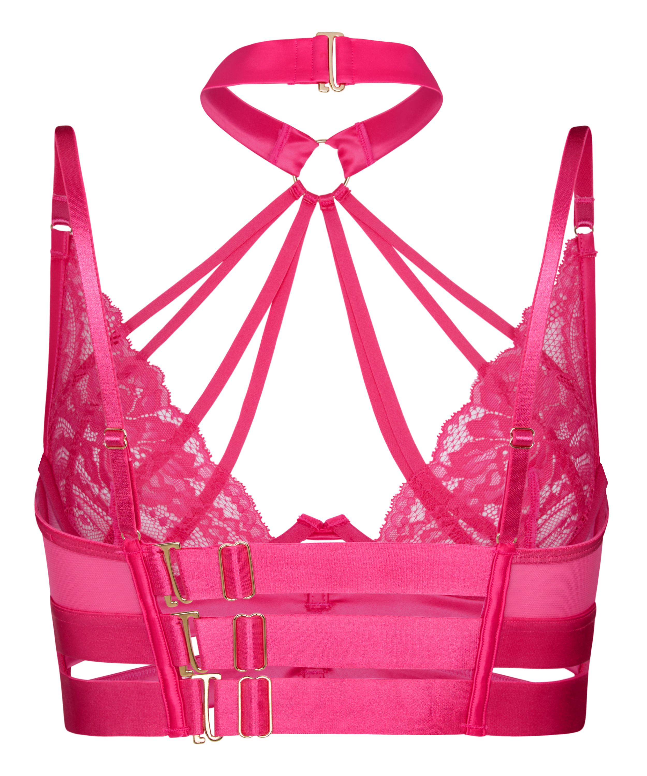 Emmeline Non-Padded Underwired Longline Bra, Pink, main
