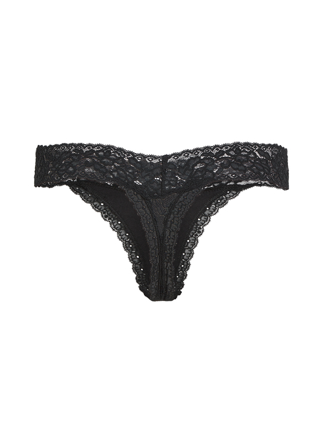 Madison Extra Low Thong, Black