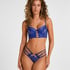Nienke Non-Padded Underwired Longline Bra, Blue
