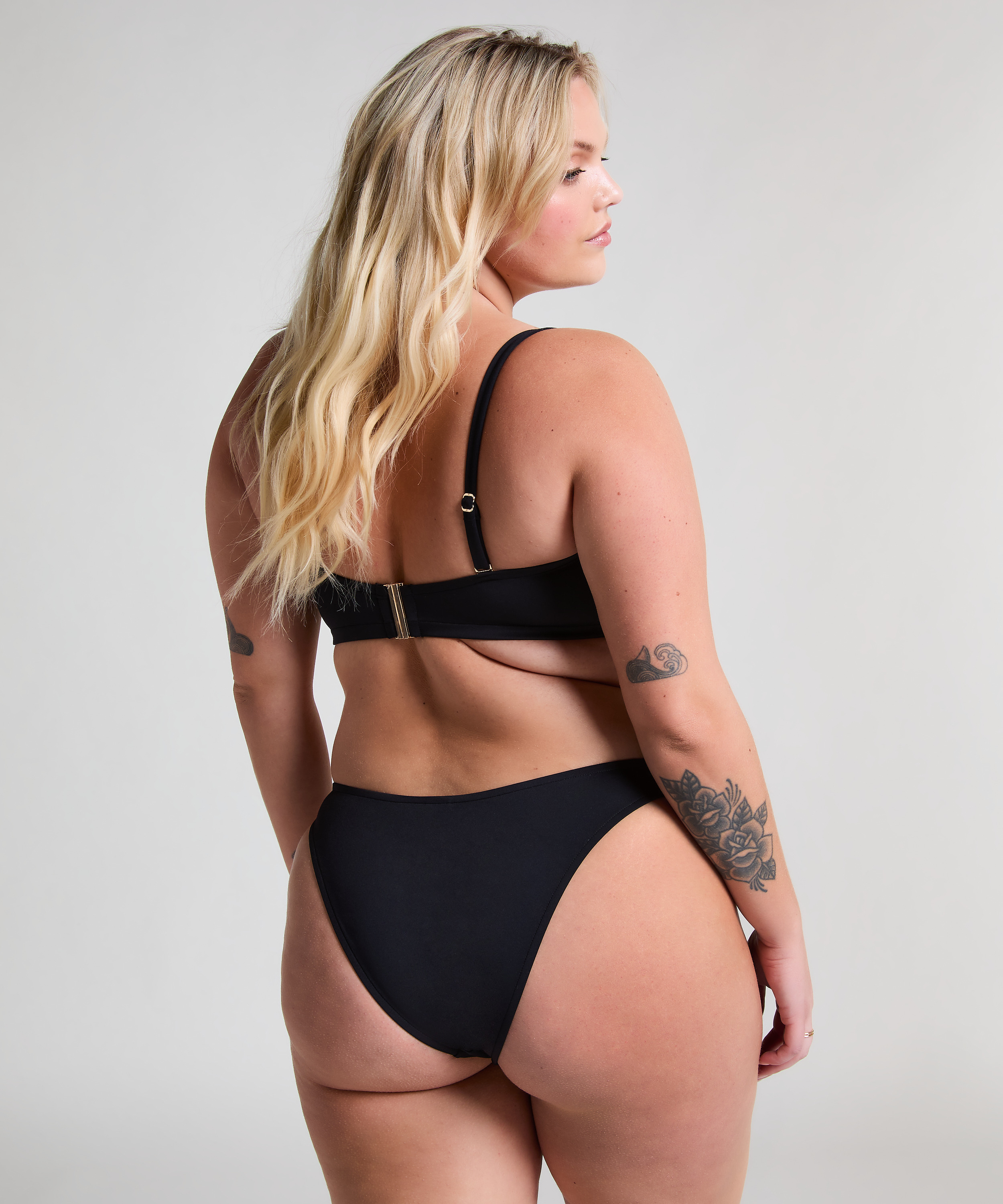 Neoprene Highleg Bikinibottom, Black, main