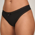 Multipack Cotton Thong, Black