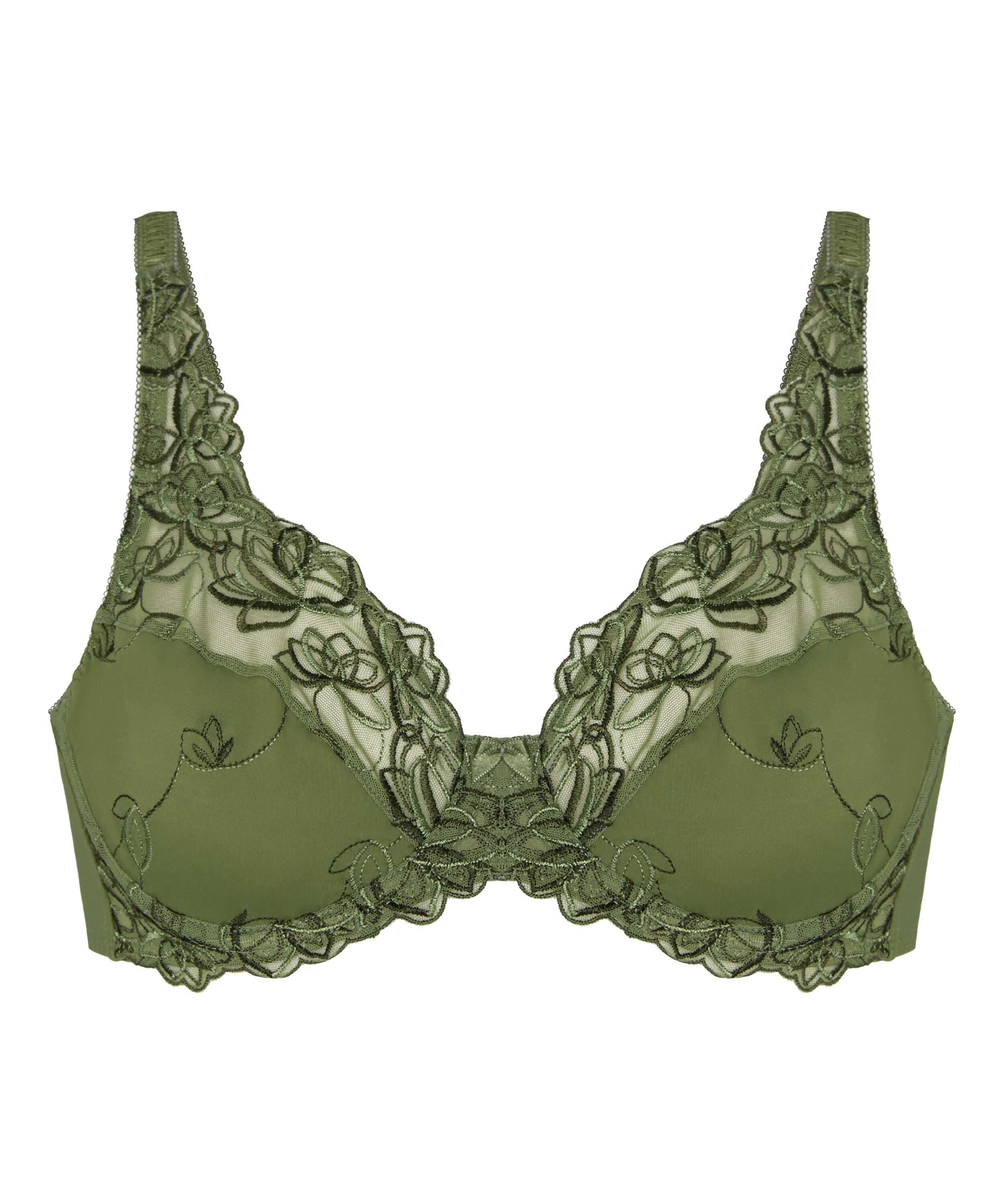 Diva Non-Padded Underwired Bra, Green