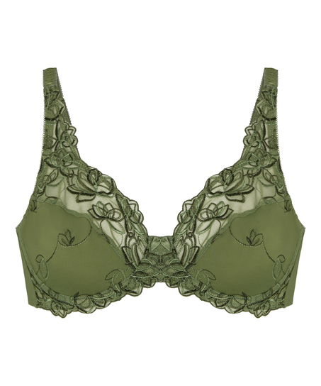 Diva Non-Padded Underwired Bra, Green