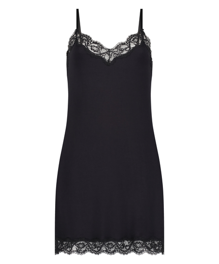 Nova Jersey Slip Dress, Black