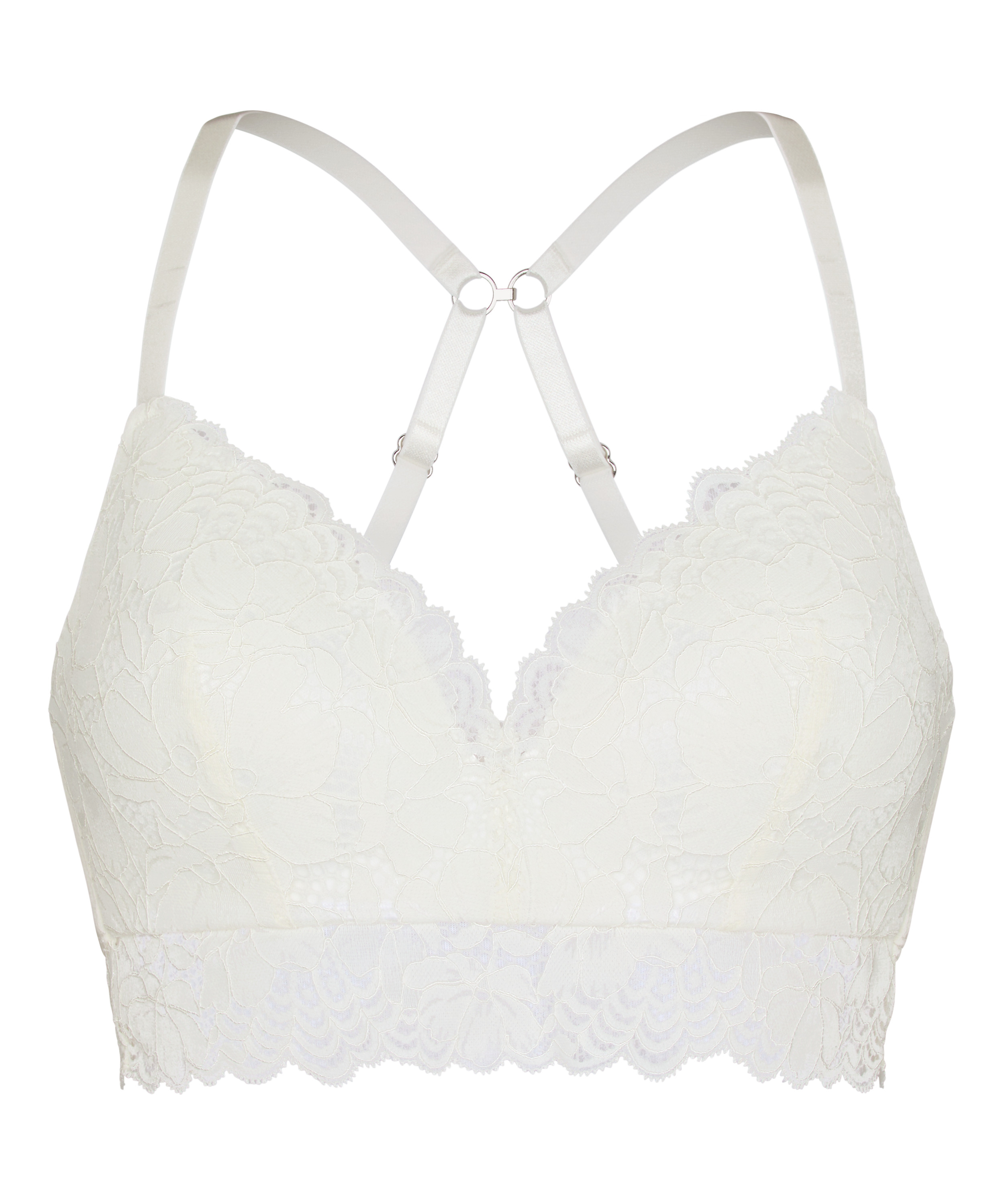 Andrea Padded Non-Wired Bra, White, main