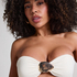 Cabo Bandeau Bikini Top, White