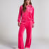 Velour hoodie jacket, Pink
