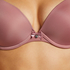 Plunge Padded Underwired Bra, Pink