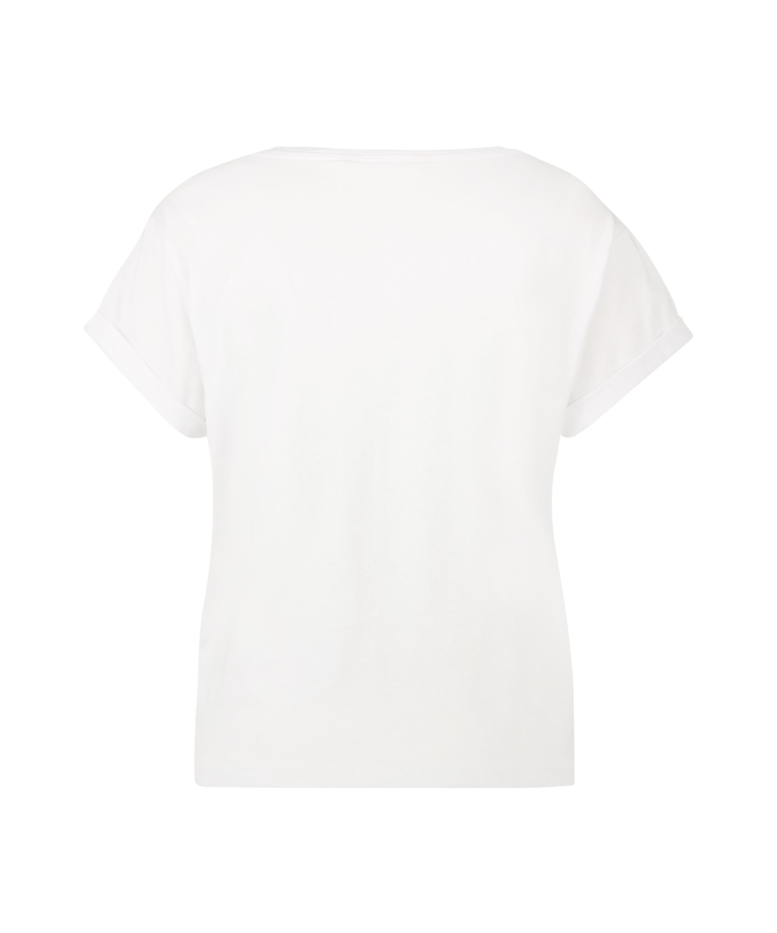 Short Sleeved Pink Ribbon Top, White, main