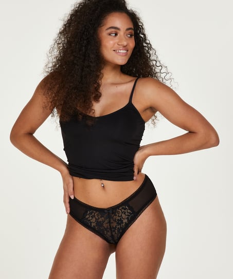 Franzi V-shaped Brazilian, Black