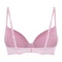 Plunge Padded Underwired Bra, Pink