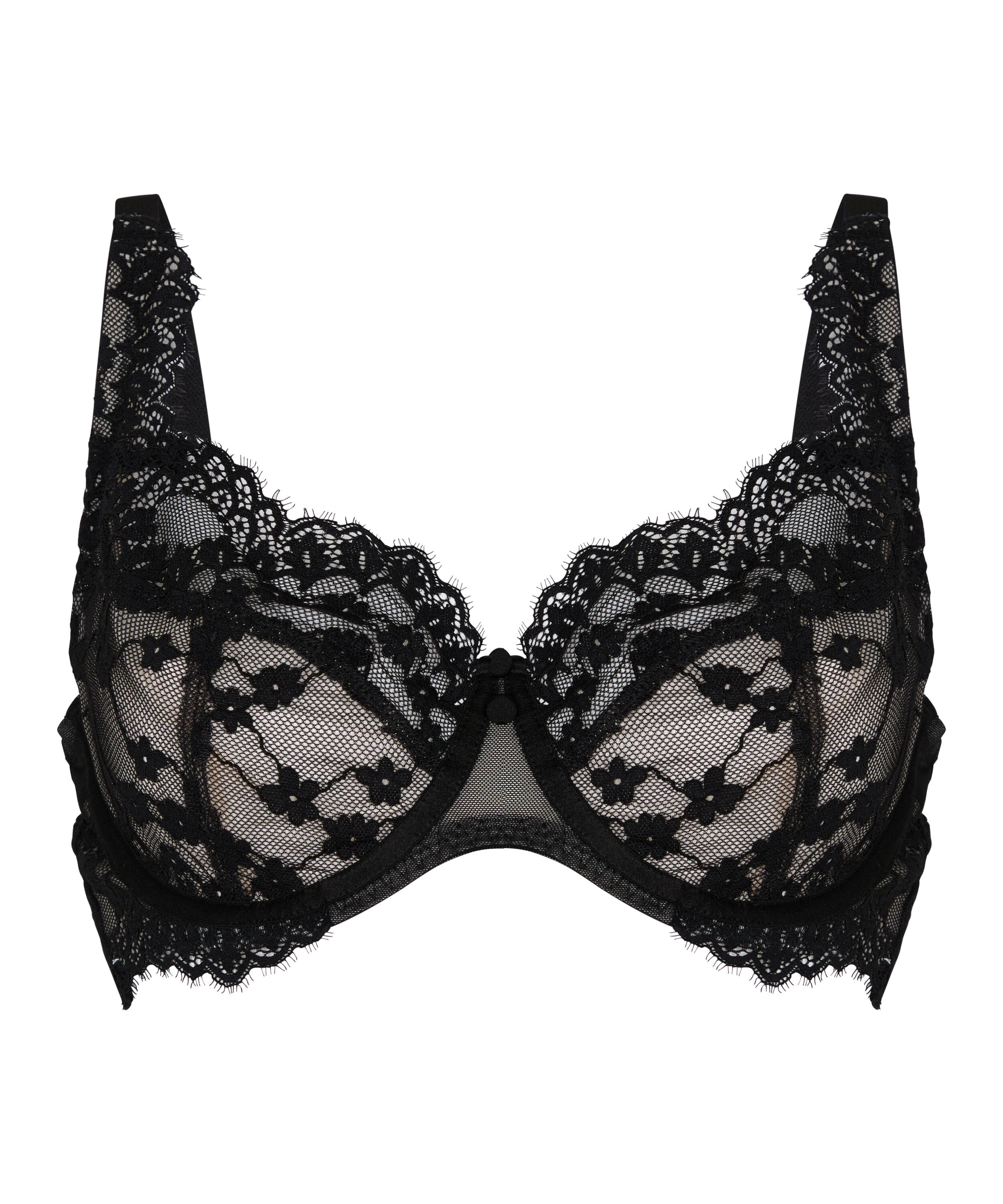 Daisy Non-Padded Underwired Bra, Black