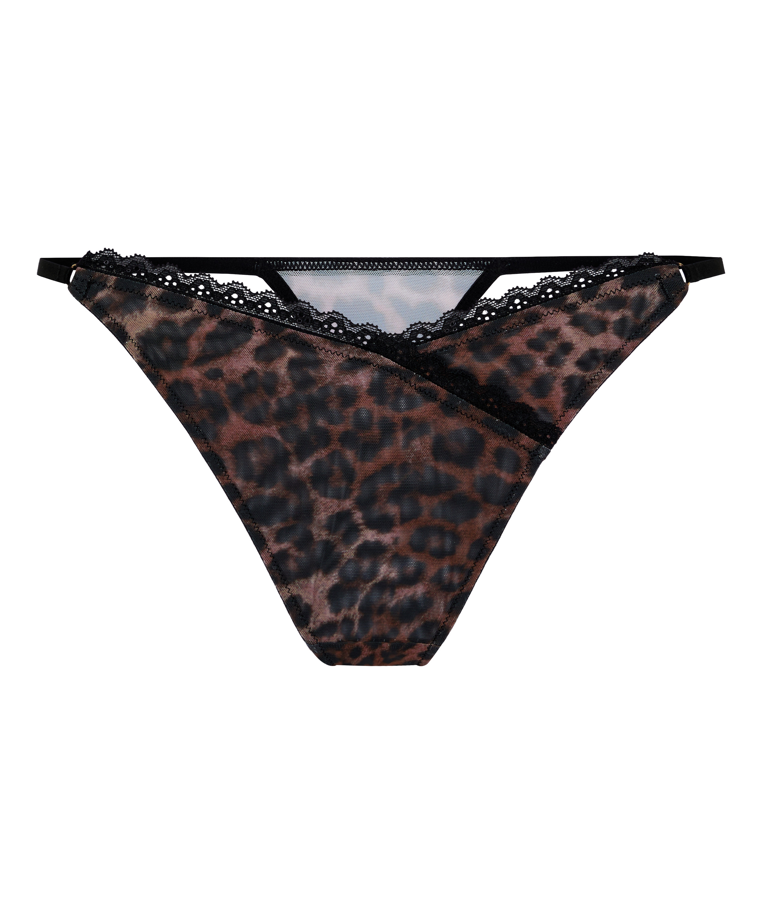 Ella Highleg Thong, Brown, main