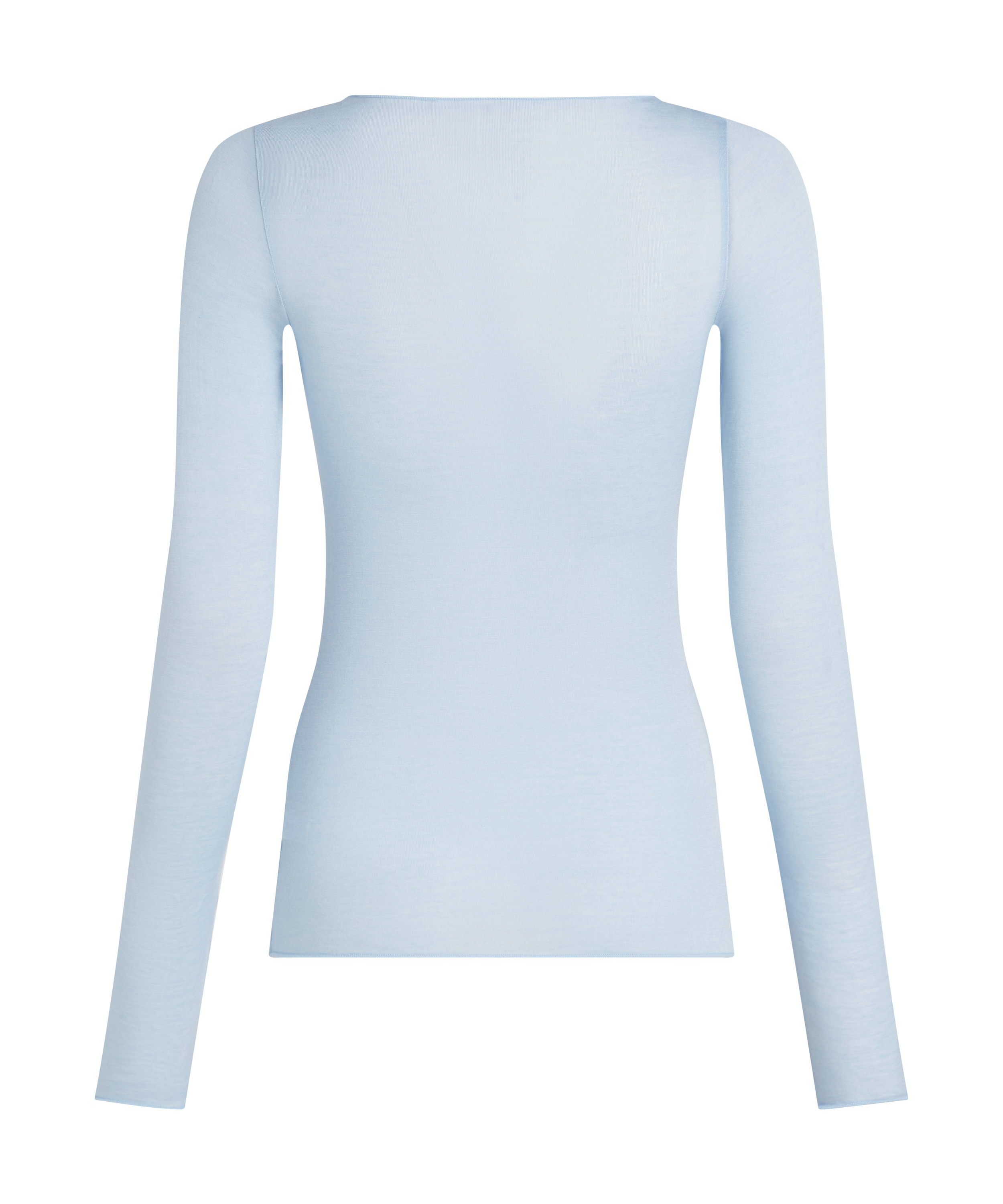 super soft Boatneck Shirt with Cashmere, Blue, main