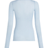 super soft Boatneck Shirt with Cashmere, Blue
