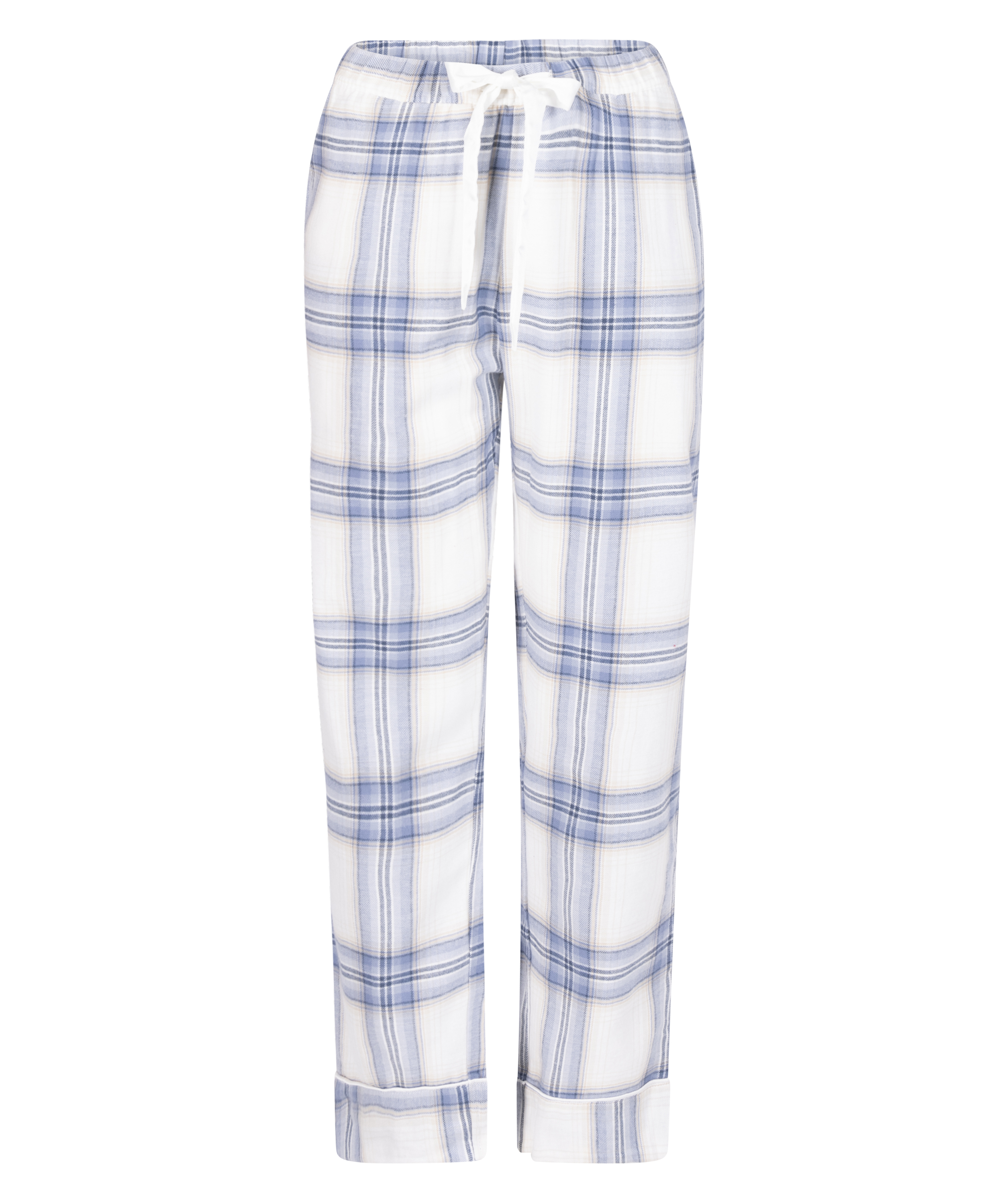 Flannel Pyjama Pants, Blue, main