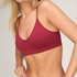 Dide Triangle Bralette, Red