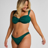 Azua Non-Padded Underwired Bikini Top, Green