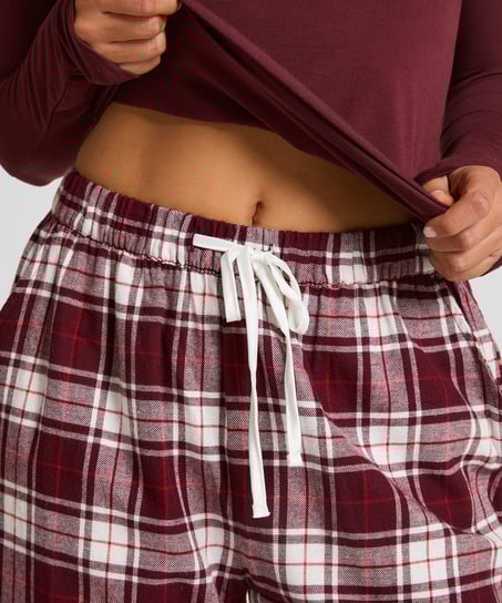 Petite Flannel Pyjama Pants, Purple