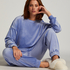 Velours Jogging Pants, Blue