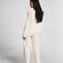 Brushed Jersey Trousers, White