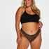 Rose seamless bralette, Black