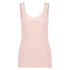 Ribbed Lace Singlet, Pink
